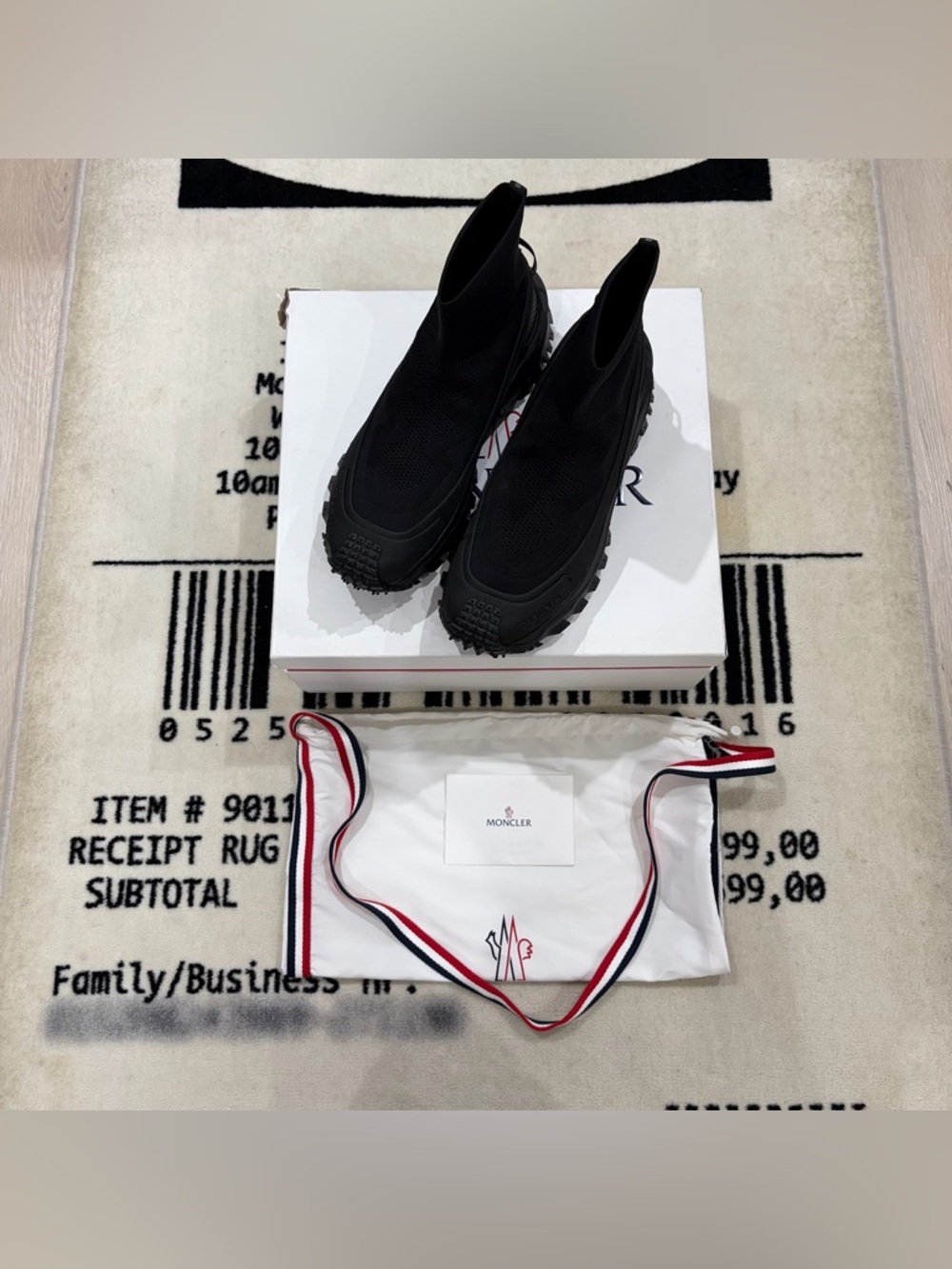 Moncler Trailgrip Knit Sock High Top Sneaker - Picture 10 of 13